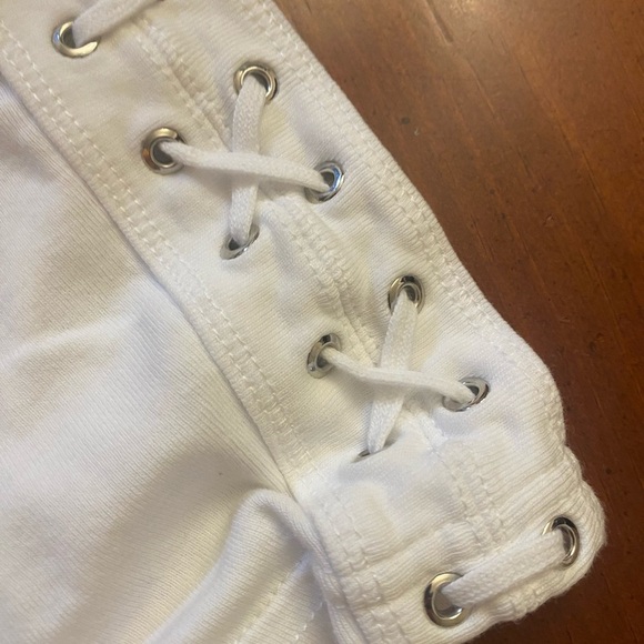 Chaps Women’s Lace Up T Shirt XL White - Picture 4 of 9